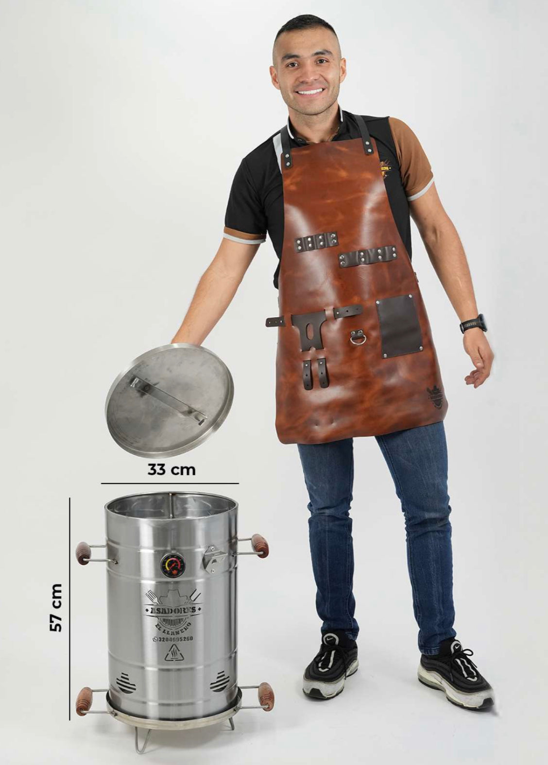 ¡LÍNEA HOME! Asador Pequeño en Acero Inoxidable 430 de 10 Libras