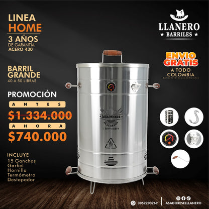 ¡LÍNEA HOME! ¡Imperdible Descuento! Barril de 40 a 50 Libras, ¡Llévatelo al Mejor Precio!