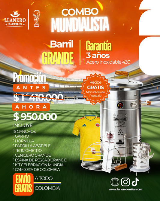 🏆⚽ COMBO MUNDIALISTA - BARRIL GRANDE