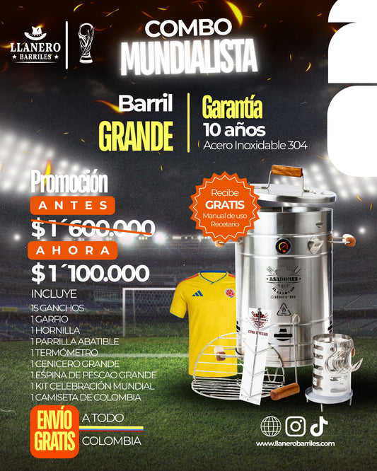 🏆⚽ COMBO MUNDIALISTA - BARRIL GRANDE