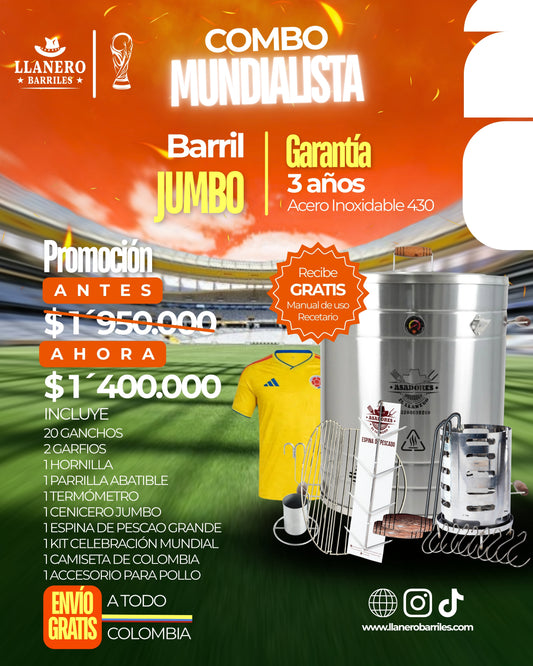 🏆⚽ COMBO MUNDIALISTA - BARRIL JUMBO