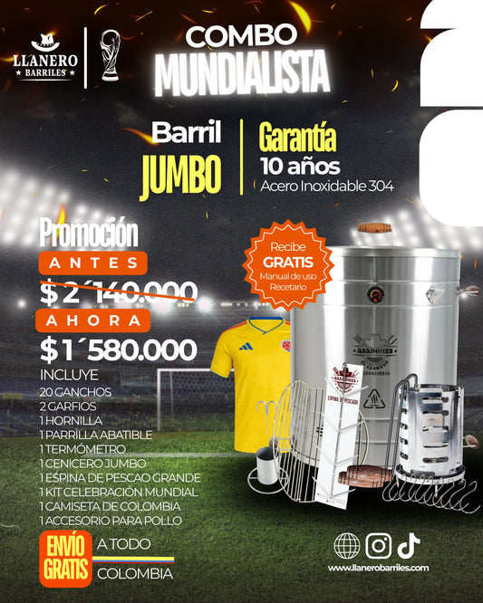 🏆⚽ COMBO MUNDIALISTA - BARRIL JUMBO