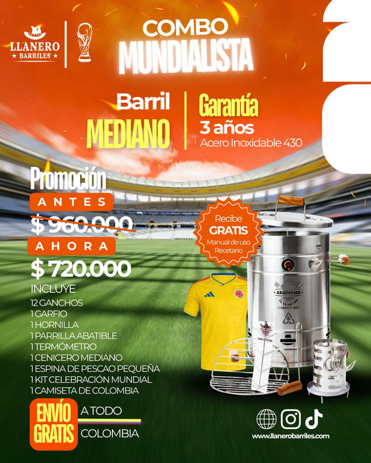 🏆⚽ COMBO MUNDIALISTA - BARRIL MEDIANO